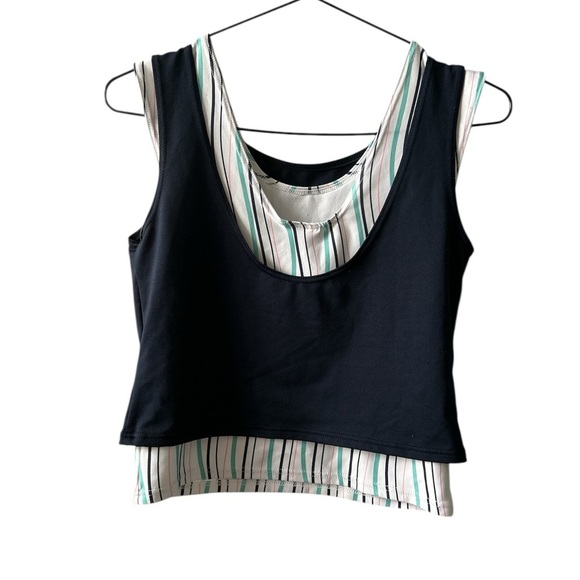 3 For 25 Everlast Black Boxy Crop Tank Top - Picture 2 of 4